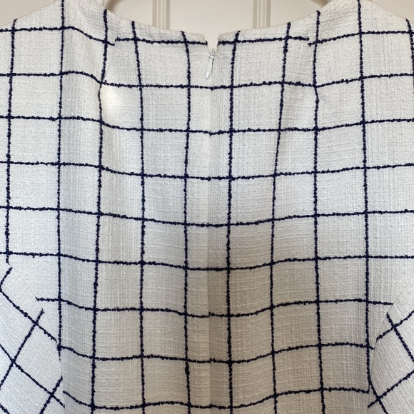 J.Crew white and navy dress - Picture 5 of 6